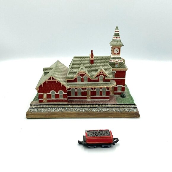 Vintage Danbury Mint The Old Railroad Station w/ Coal Car Point of Rocks MD - Picture 2 of 10